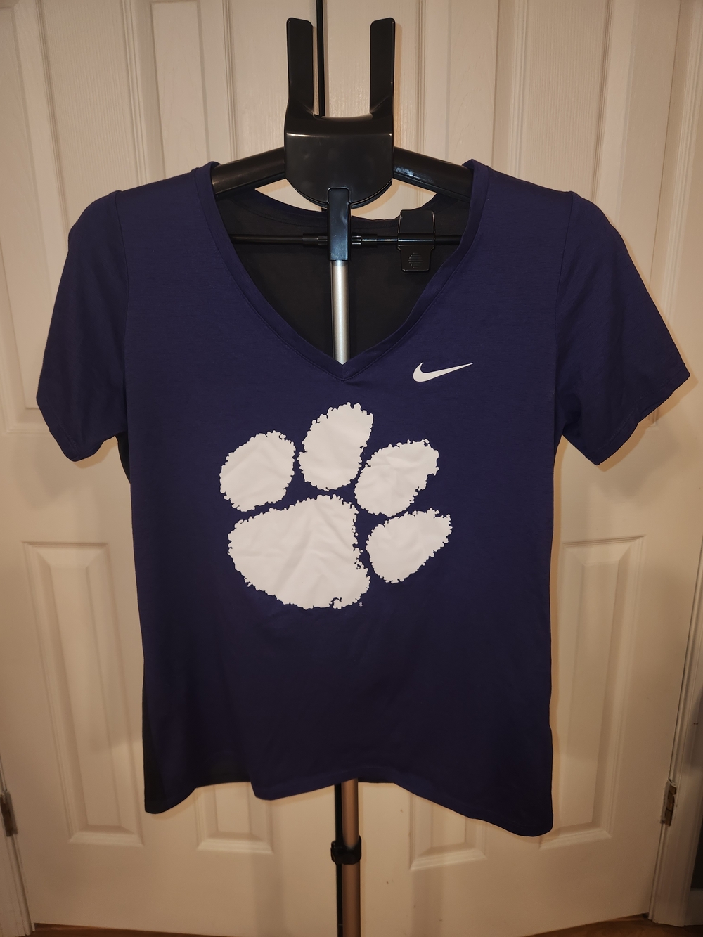 Nike Purple V-Neck Tee Clemson Tigers